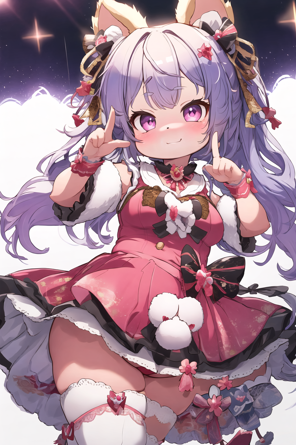 00240-3192794126-_lora_ro_0.7_ hand, 4K, extremely detailed, chubby, v-sign, idol costume, beautiful, furry.png